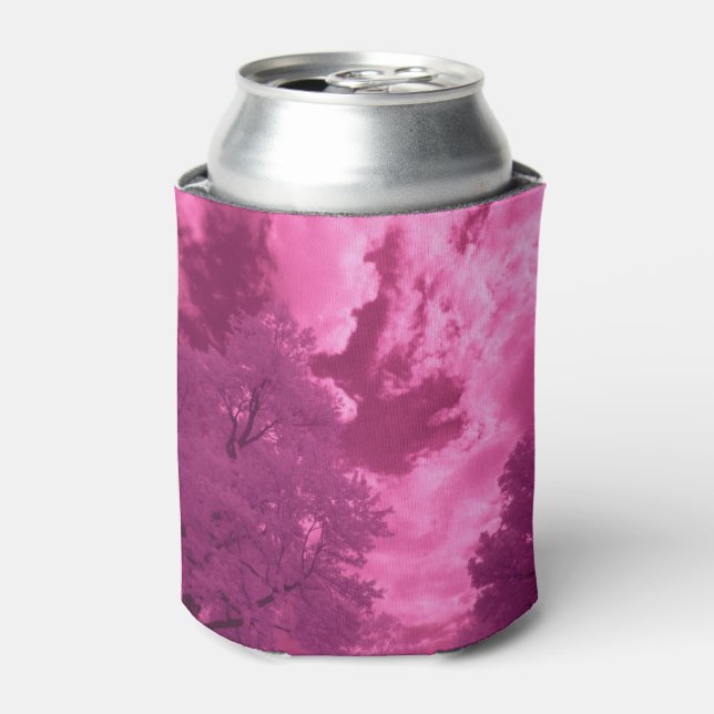 Pinkish Hues Infrared Cloud Can Cooler (Can Front)