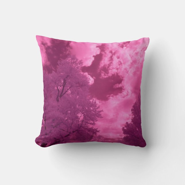 Pinkish Hues Infrared Cloud Cushion (Front)