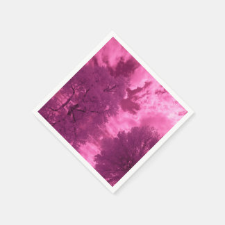 Pinkish Hues Infrared Cloud Napkin