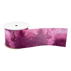 Pinkish Hues Infrared Cloud Satin Ribbon