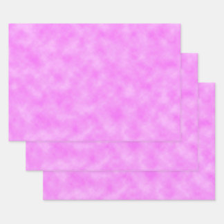 Pinkish Purple Created Clouds Abstract Art Design Wrapping Paper Sheet