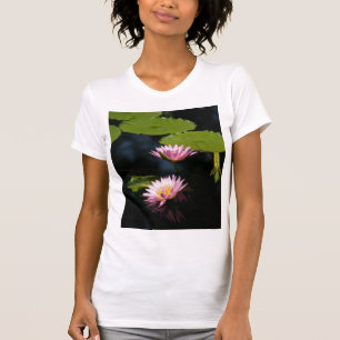 Pinkish Purple Lotus Waterlilies T Shirt