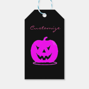 PinkJack o'lantern Halloween Thunder_Cove Gift Tags