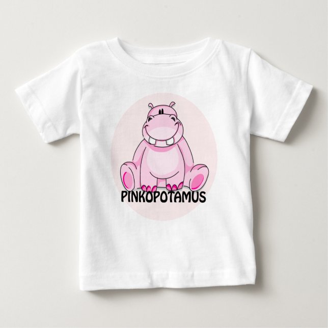 pinkopotamus 1 baby T-Shirt (Front)