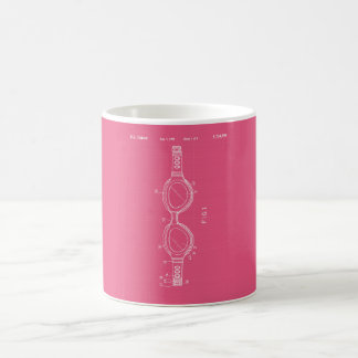 Pinkprint Swimming Goggle Patent Print Mug