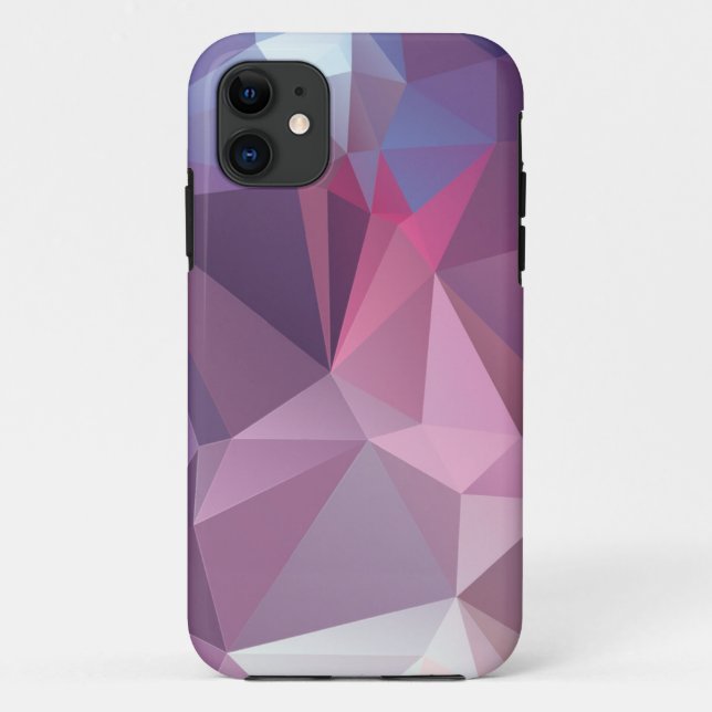 Pinks Blues Abstract Pyramid Pattern Art Case-Mate iPhone Case (Back)
