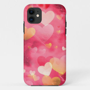 Pinks Hearts iPhone 11 Cases