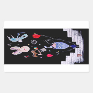 Pink's Wall Rectangular Sticker