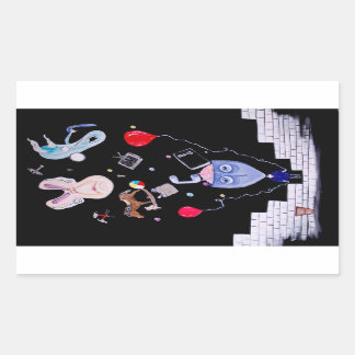 Pink's Wall Rectangular Sticker