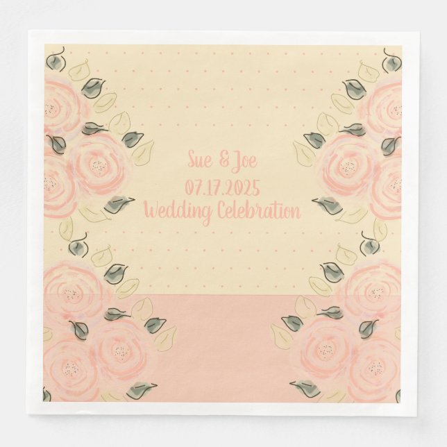 Pinks With Polka Dots Napkin (Front)