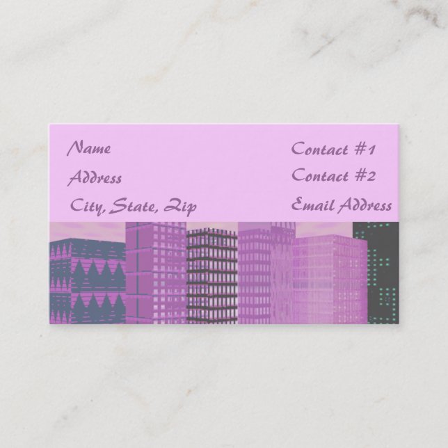 Pinkscape Business Card (Front)