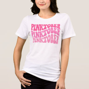 Pinktober Breast Cancer Awareness Month Blend Tri-Blend Shirt