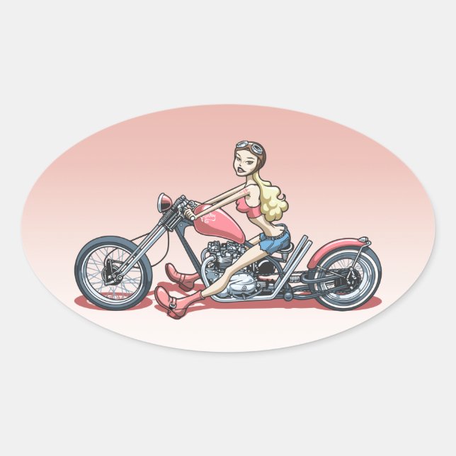 Pinky 614 oval sticker (Front)