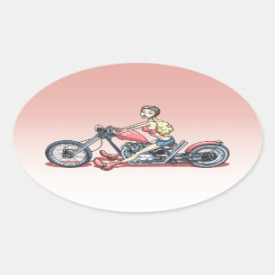 Pinky 614 oval sticker