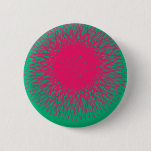 pinky abstract 6 cm round badge