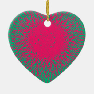 pinky abstract ceramic tree decoration