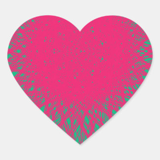 pinky abstract heart sticker
