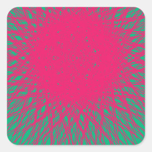 pinky abstract square sticker