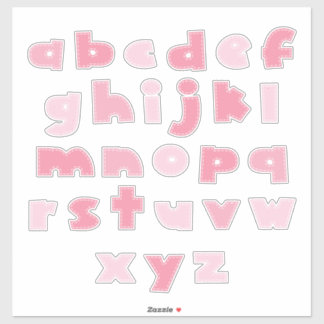 PINKY ALPHABET 'lowercase'