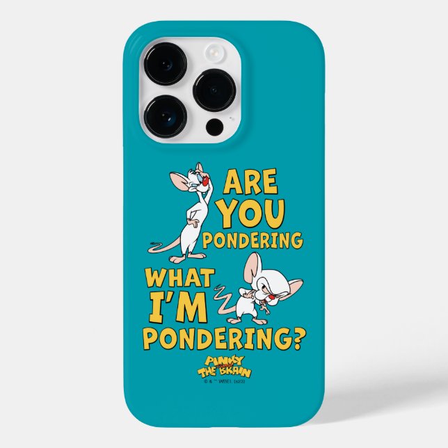 Pinky and the Brain | Are You Pondering? Case-Mate iPhone Case (Back)