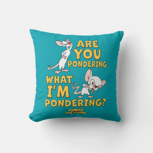 Pinky and the Brain Are You Pondering? Cushion