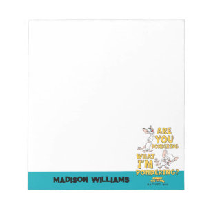 Pinky and the Brain   Are You Pondering? Notepad
