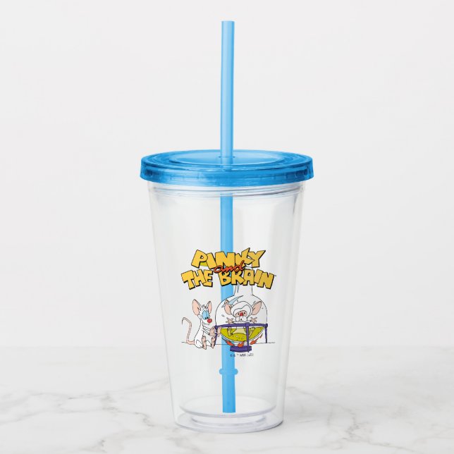 Pinky and the Brain | Laboratory Science Acrylic Tumbler (Front)