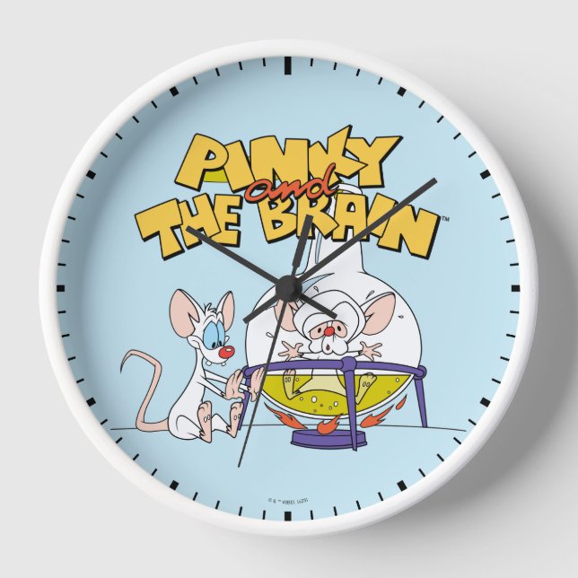 Pinky and the Brain | Laboratory Science Clock (Front)