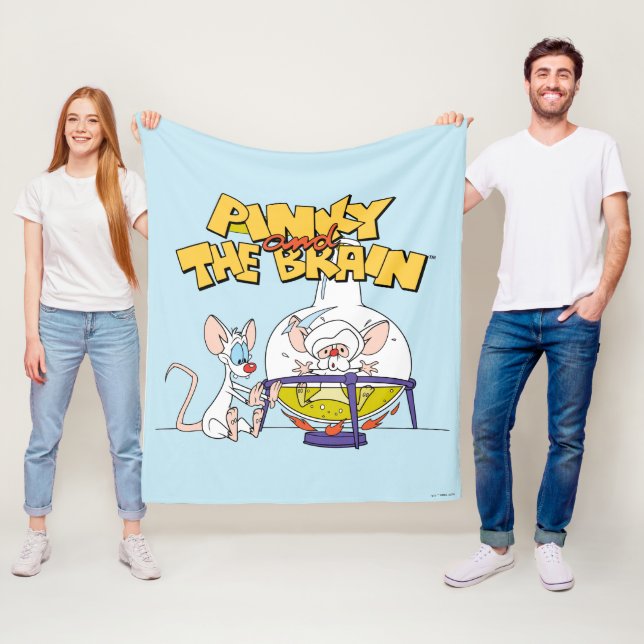 Pinky and the Brain | Laboratory Science Fleece Blanket (In Situ)