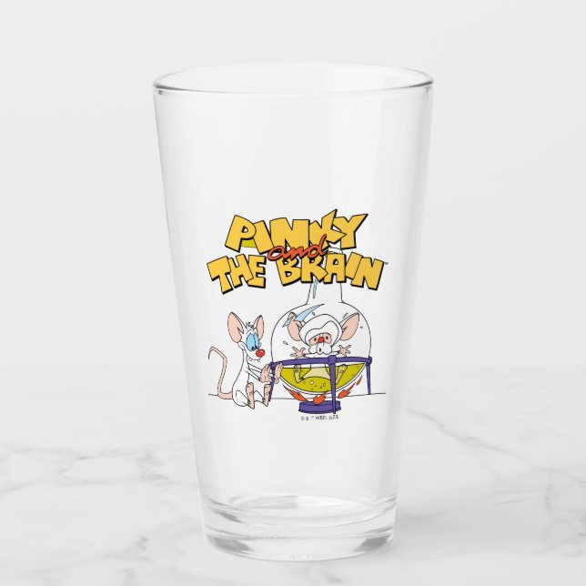 Pinky and the Brain | Laboratory Science Glass (Front)