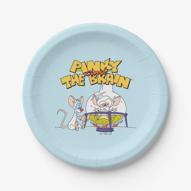 Pinky and the Brain | Laboratory Science Paper Plate (Front)