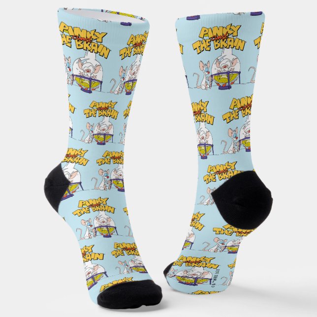 Pinky and the Brain | Laboratory Science Socks (Angled)