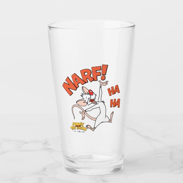 Pinky and the Brain | Pinky "Narf!" Glass (Front)