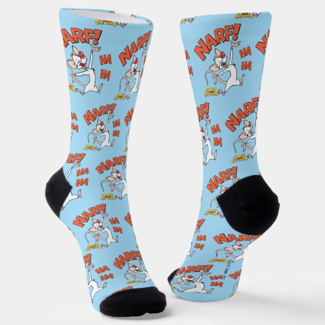 Pinky and the Brain | Pinky "Narf!" Socks (Angled)