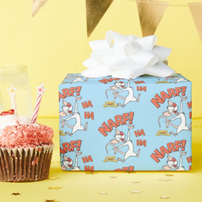 Pinky and the Brain | Pinky "Narf!" Wrapping Paper (Birthday Party)