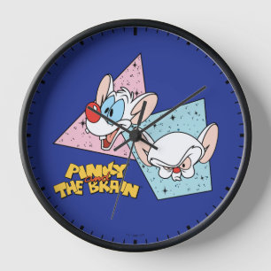 Pinky and the Brain   Retro Character Graphics Clock