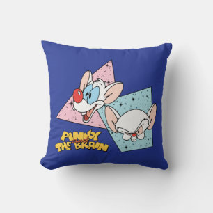Pinky and the Brain Retro Character Graphics Cushion