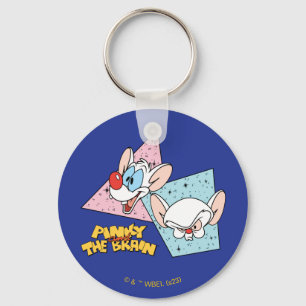 Pinky and the Brain   Retro Character Graphics Key Ring