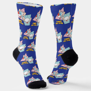 Pinky and the Brain   Retro Character Graphics Socks
