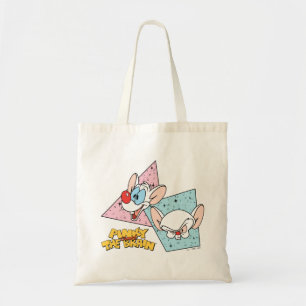 Pinky and the Brain Retro Character Graphics Tote Bag