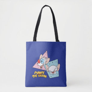 Pinky and the Brain   Retro Character Graphics Tote Bag