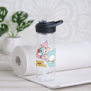 Pinky and the Brain   Retro Character Graphics Water Bottle
