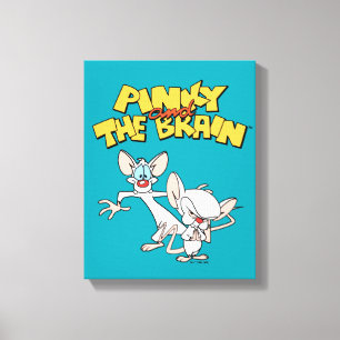 Pinky and the Brain Show Logo Canvas Print