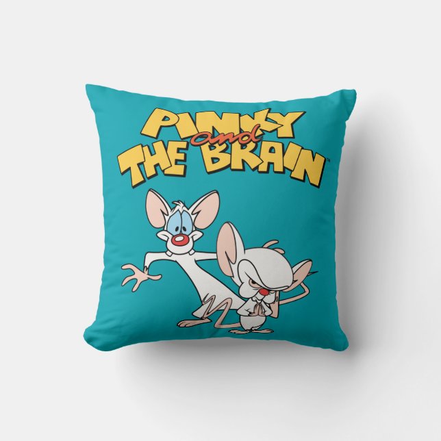 Pinky and the Brain | Show Logo Cushion (Front)