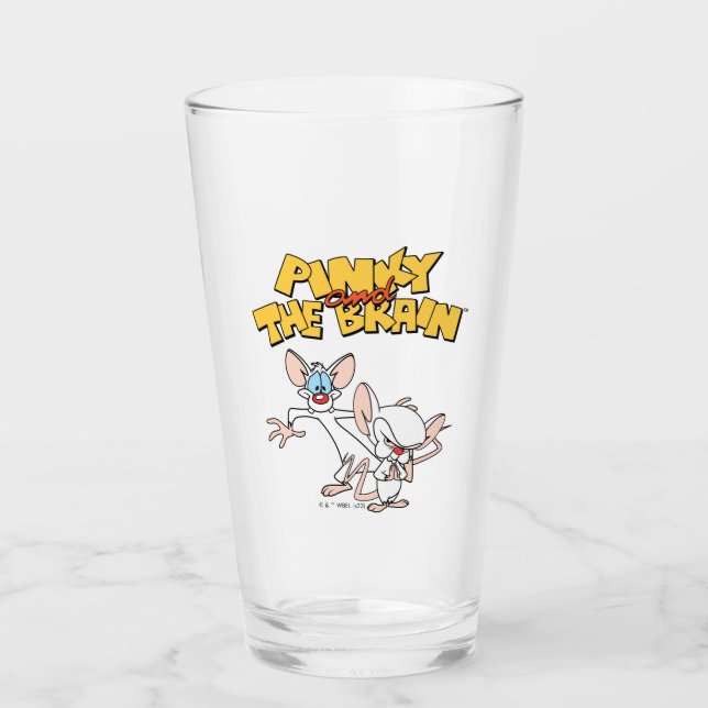 Pinky and the Brain | Show Logo Glass (Front)