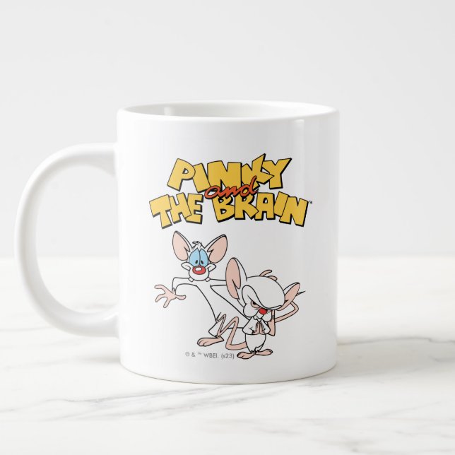 Pinky and the Brain | Show Logo Large Coffee Mug (Left)