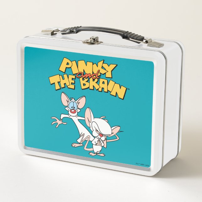 Pinky and the Brain | Show Logo Metal Lunch Box (Front)
