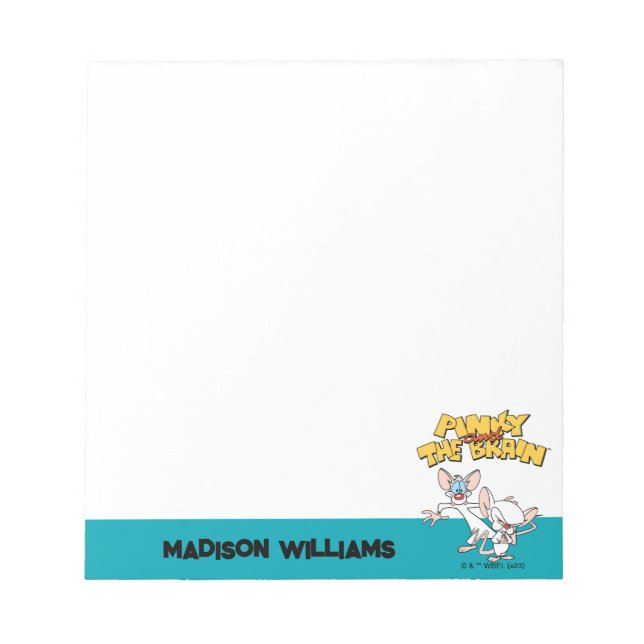 Pinky and the Brain | Show Logo Notepad (Front)