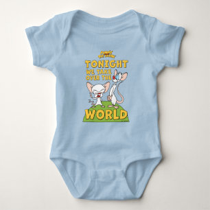 Pinky and the Brain   Take Over The World Baby Bodysuit
