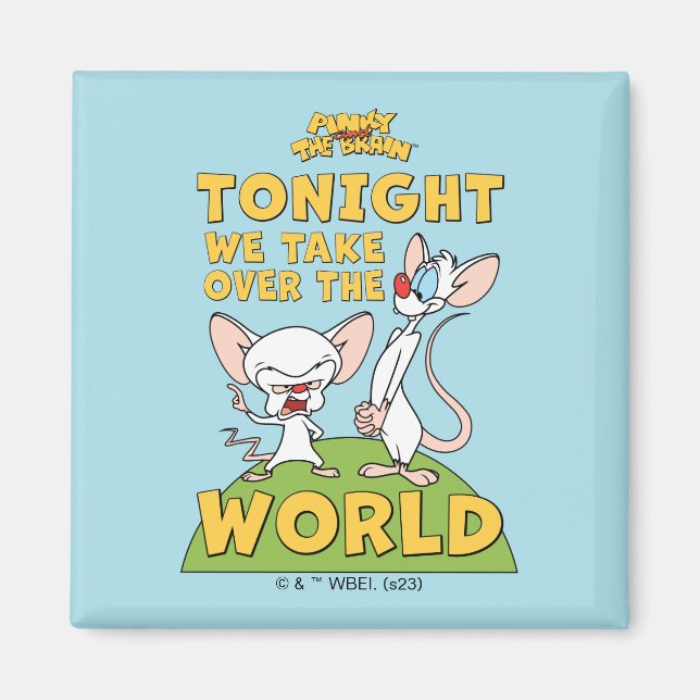 Pinky and the Brain | Take Over The World Magnet (Front)